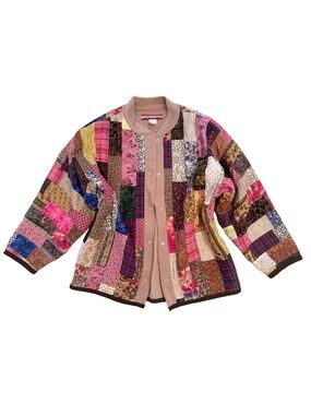 Vintage Patchwork Cotton Quilted Jacket